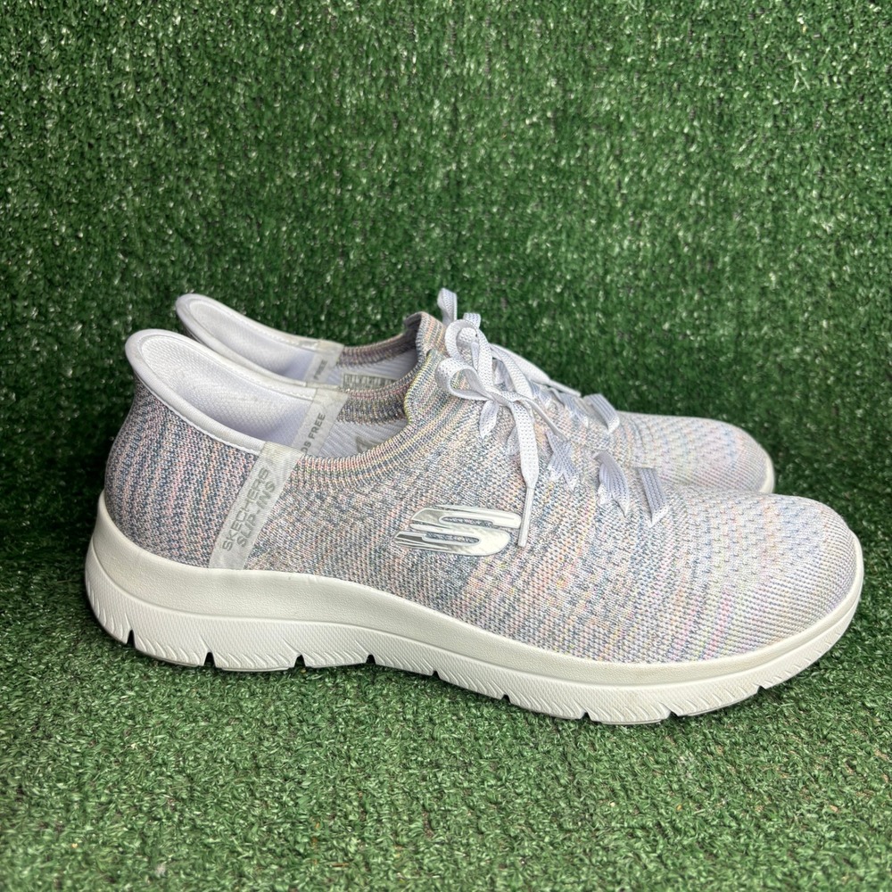Skechers Slip-ins Summits Mystic Glow Knit Sneaker Pastel Multi Womens 11 Wide
